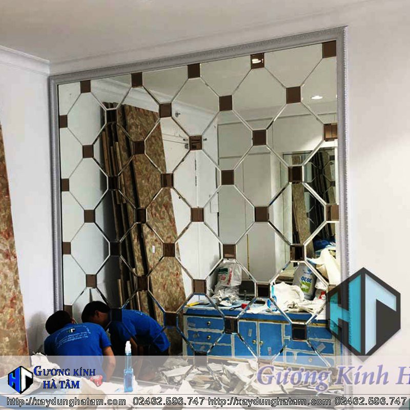Hình ảnh công trình thực tế được làm từ gương bỉ - 2
